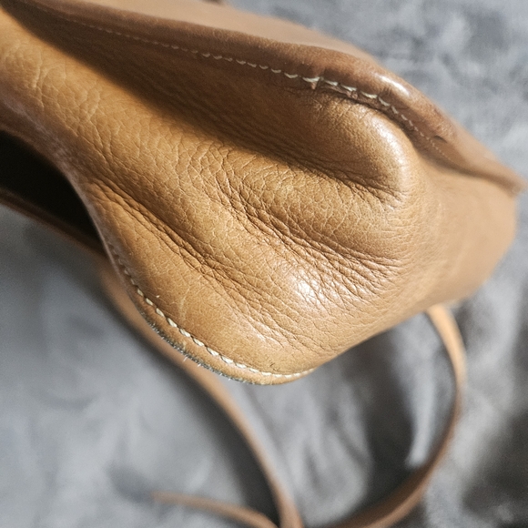 Longchamp  Tan Leather Crossbody Bag - Picture 6 of 15